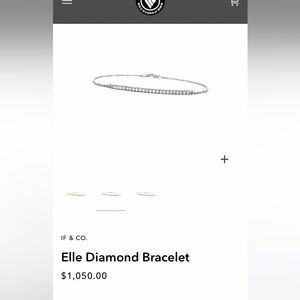 14k white gold, VS-SI, 7.5 inches